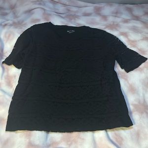cute merona black blouse